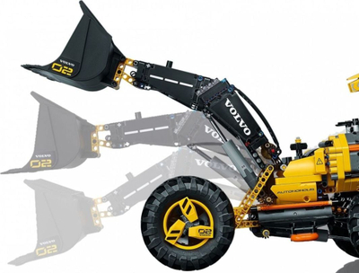 Сет LEGO Technic Volvo натоварувач на тркала Zeux 42081, градежен модел 2 во 1, со дрон