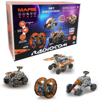 Set lodër robot MARS STEAM 4 në 1, me telekomandë 2.4 GHz, me ngjyra nga të gjitha