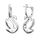 Vathë për femra Swarovski 2 in 1 Iconic Swan Earrings 5647545, të argjendtë