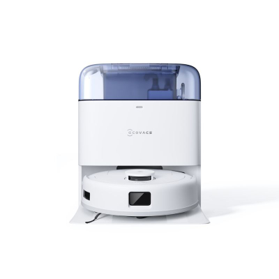 Robot fshesë Deebot Mini, vetëboshatisje, stacion Mini OMNI, i bardhë