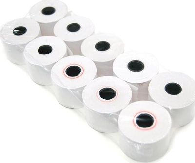 Letër rrotull fiskale Emerson rk05725tk, 57mm, 25m, 10 copë, e bardhë