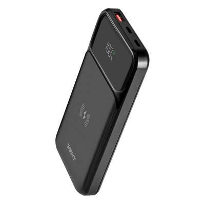 Power bank Savio BA-09, 10000mAh, karikim wireless, i zi