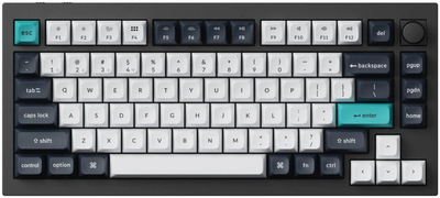 Tastierë mekanike Keychron Q1 Max QMK VIA Wireless, 75%, me rrotë volumi, e zezë