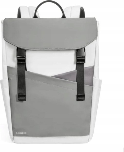 Çantë shpine tomtoc Slash T64 Flip, 18L, për laptop, gri me të bardhë