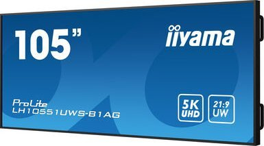 Monitor profesional Iiyama LH10551UWS-B1AG, 105", 5K UltraWide, 500 cd/m², i zi