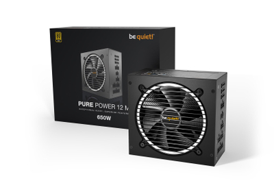 Burim energjie be quiet! Pure Power 12 M, 20+4 pin ATX, 650 W