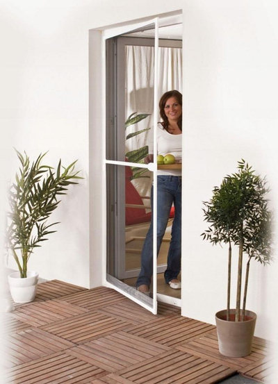Rrjetë dere kundër mushkonjave Easy Life Mosquito Net Door ALU, 100 x 215 cm, e bardhë