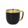 Filxhan me lugë Homla SINNES, porcelan 280 ml, mat, i zi