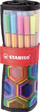 Set stilolapsash fineline Stabilo Point 88 Arty Rollerset, 25 copë, shumëngjyrëshe