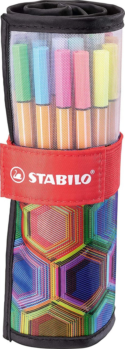 Set stilolapsash fineline Stabilo Point 88 Arty Rollerset, 25 copë, shumëngjyrëshe