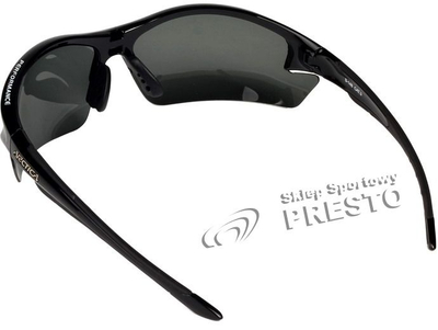 Syze dielli sportive Arctica S-148 me xhama të polarizum, UV400, të zeza