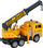 Lodër kamion vinç Mega Creative TRUCK CRANE, 28 cm, me drita dhe zë, i verdhë