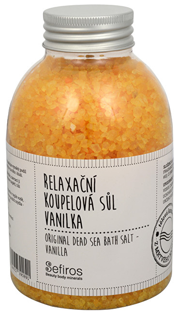 Kripë relaksuese për dush Sefiros (me vanillë dhe kripë të detit) 500 g