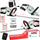 Set 2x gërshërë për shkurre Nac Nac Cordless Hedge Trimmer 18V, bateri 2.0Ah, teh 45cm, dorezë rrotulluese