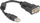 Adapter USB në RS-232 Delock 61425, USB 2.0, 0.25 m, i zi