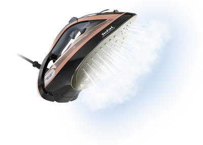 Hekur me avull Tefal Ultimate Pure FV9845E0, 3200W, fuqi avulli 60 g/min, blu