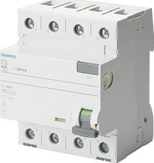 Ndërprerës diferencal Siemens 5SV33426GV01, 25A, 0.03A, 400V
