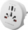 Adapter udhëtimi World Europe, shumëfishtë, hyrje ndërkombëtare, dalje BE, i bardhë