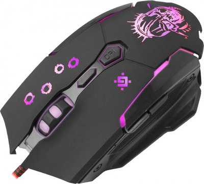 Mouse gaming Defender Killer GM-170L, me kabëll, me ndriçim LED, i zi