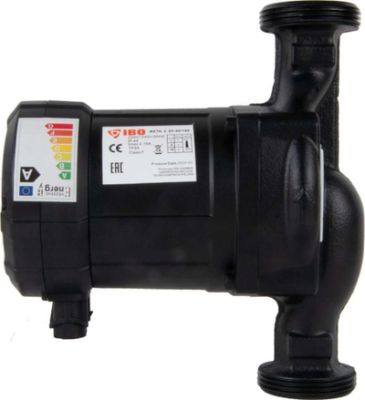 Pompe qarkulluese EXEC Pump CO BETA II 25-40/180, me kursim të madh energjie, me ekran elektronik, e zezë