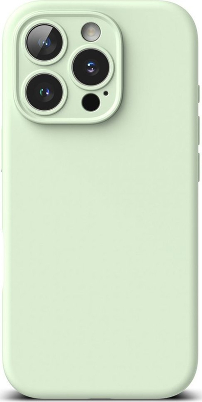Maskë telefoni Ringke Silicone Magnetic, MagSafe, për iPhone 16 Pro, ngjyrë soft mint