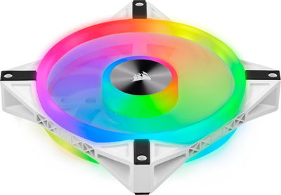 Ventilator për kasë Corsair ICUE QL140, 140mm, RGB, i bardhë