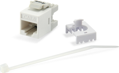 Modul rrjeti Equip Keystone Jack Cat.6 LSA, pa mbrojtje, i hollë, i bardhë