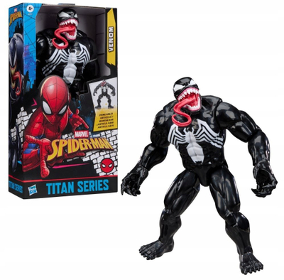 Figura Marvel Spider-Man Titan Series Venom Deluxe, 30 cm, e zezë