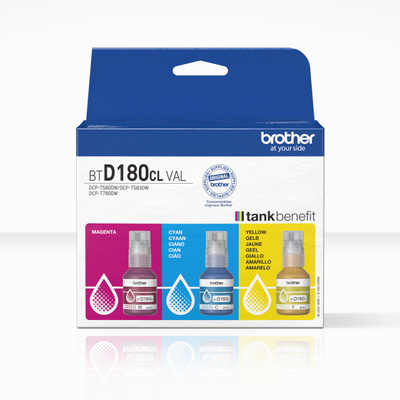 Boja printeri Brother BTD180CLVAL, set C M Y, 48.8 ml