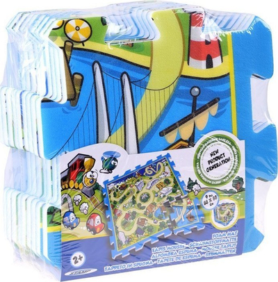 Puzzle për dysheme Track, 9 copa, jeshile edhe blu