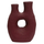 Vazo dekorative HomeMarkt Namentis, terrakote, 27x13.5x37cm, burgundy