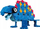 Blloqe edukative LaQ World of Dinosaurs Stegosaurus, sete ndërtimi, shumëngjyrëshe