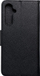 Тефтер-капак Fancy Book за Samsung S23 FE, со магнет, црн