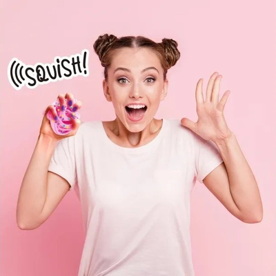 Set slime Crazy Sensations ASMR 2 Pack, 2 dekorime, për kalamaj 6+