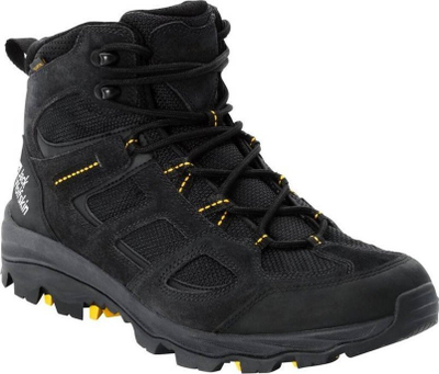 Këpucë trekking Jack Wolfskin Vojo 3 Texapore Mid M, për burra, të zeza