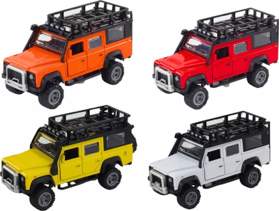 Makina lodër off-road metalike 1:32, friksion, dritë dhe zë, ngjyra të përziera