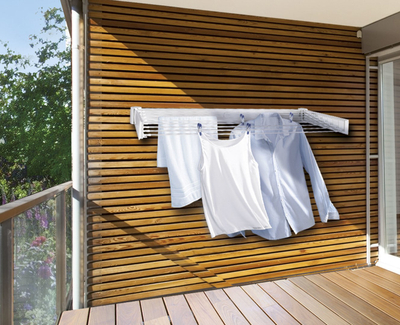 Varëse rrobash Leifheit Telegant 30 Protect, murale, 71 cm, e bardhë