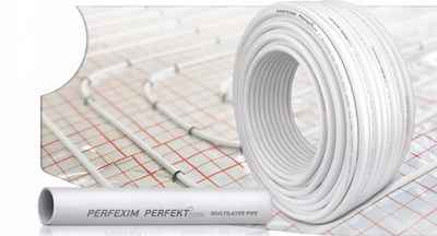 Tub shumështresor Perfexim PEX/AL/PE PN10 16x2.0, 200 m, i bardhë