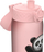 Shishe uji Ion8 Leakproof, 12 Oz, me kapak flip sip, rozë me panda
