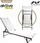 Shezlong kopshti Aktive Foldable Multi-position, deri 120kg, palosës, i zi