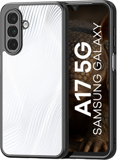 Kapak telefoni Dux Ducis AIMO për Samsung Galaxy A17 5G, i tejdukshëm me kornizë të zezë
