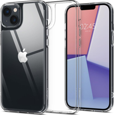 Kapak telefoni Spigen Quartz Hybrid për iPhone 14 Plus, xham i kalit, transparent