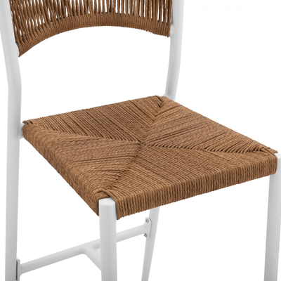 Stool bar alumini HM5789.01, bardhë/ bezhë