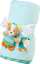 Batanije për bebe Fehn Cuddle Blanket Dhelpra, 100x75cm, me lodër pelushi, ngjyrë tirkiz