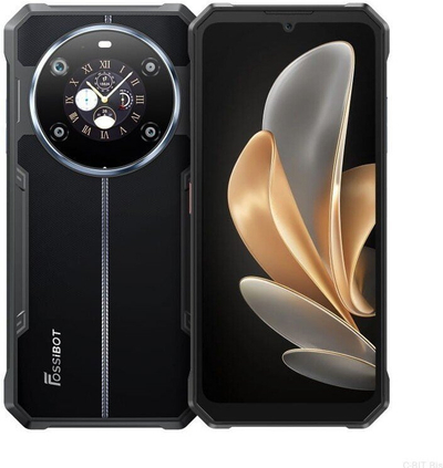 Telefoni FOSSIBOT F109, smartphone i fortë, i zi