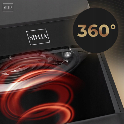 Fritezë ajri Stella STAF-1500-6-C, 6 litra, 1500W, e zezë