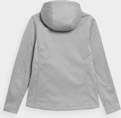 Xhaketë softshell 4F TSOFF055, NeoDry, me kapuç, gri e hapur
