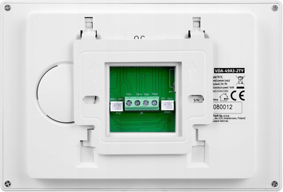 Videoportier WiFi Eura VDP-49A3-2TY, ekran 7", Full HD, i bardhë