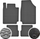 Tapete gome për makinë Nissan Micra K12, set 4 copë, 2003-2010, të zeza