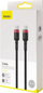 Kabllo Baseus USB-C - USB-C USB, 2m, e zezë (BSU1520REDBLK), 2 m, e zezë